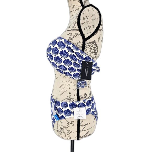 Kate Spade NY Shells Two Piece Bandeau and Bikini Set XL/L - Picture 4 of 16